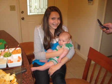 Everybody's favorite teenager, Maria Carmela and the world's most precocious baby, Christopher John Ambrose