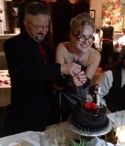 The Bride Cuts the Cake